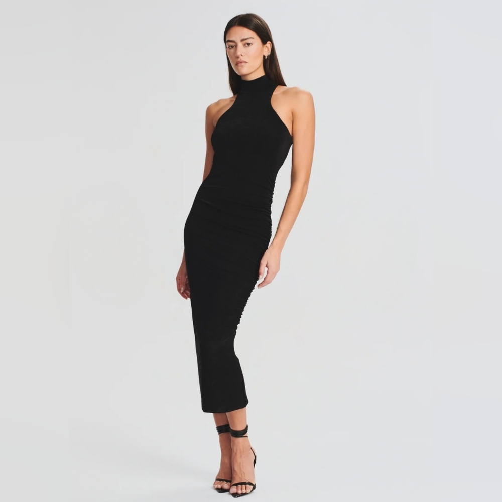 ✨NWT Ser.o.ya bodycon halter Delta dress, black XS